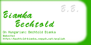 bianka bechtold business card